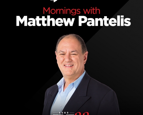 headshot portrait photograph of radio host Matthew Pantelis,for the Five double A morning show